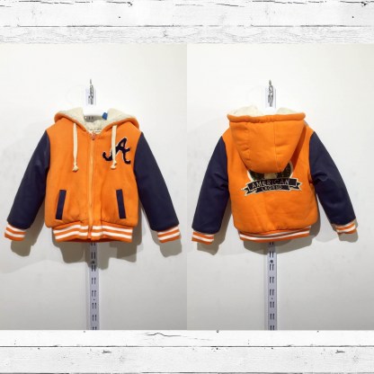 Куртка для мальчиков американка оранжевая